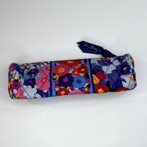 Vera Bradley Small Makeup Bag – Floral Quilted Cosmetic Pouch Travel Case